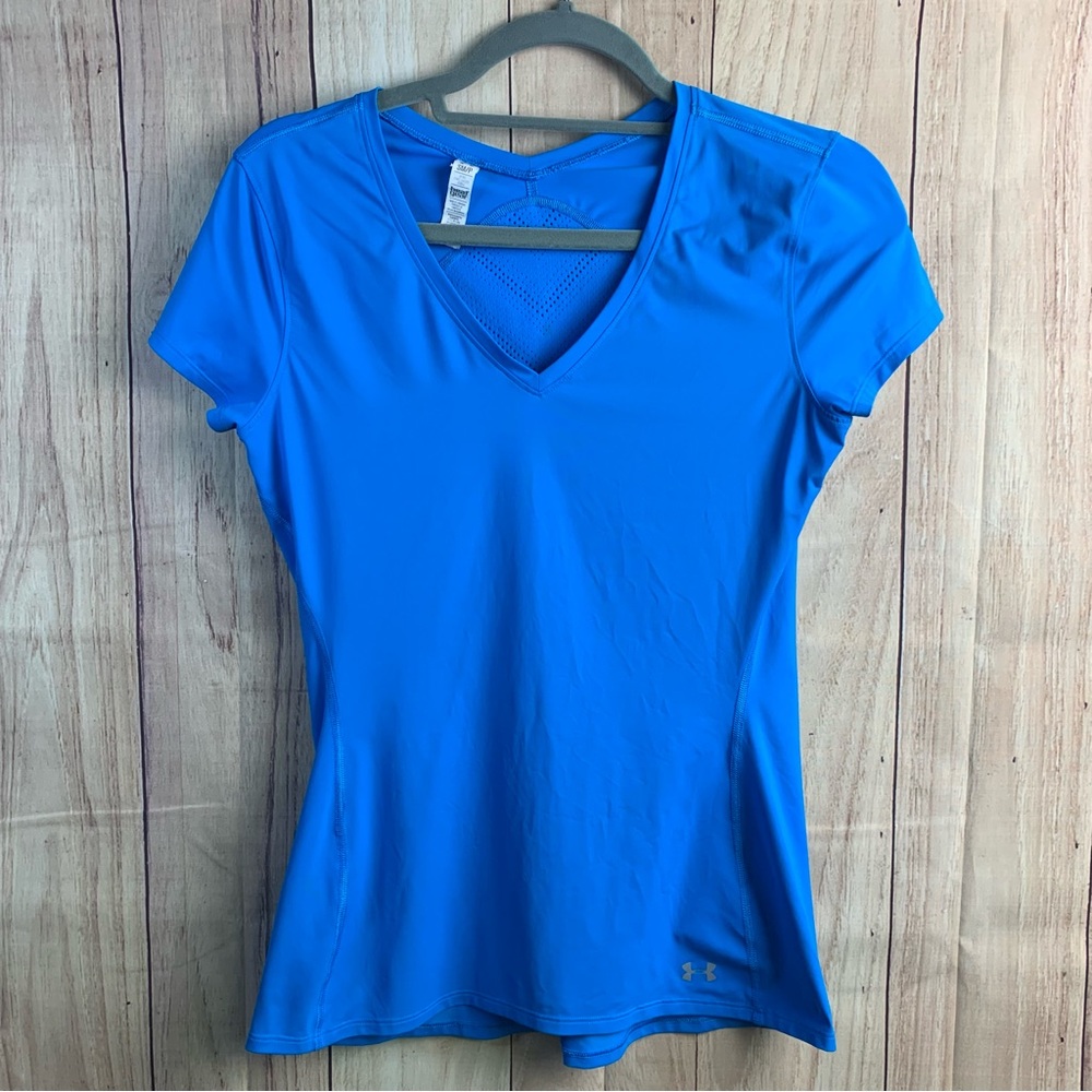 Under Armour Women's Bright Blue Short Sleeve Heat Gear‎ Tee